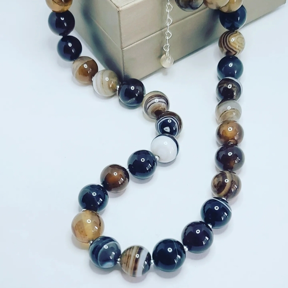 Lace Agate necklace - Picture 4 of 5